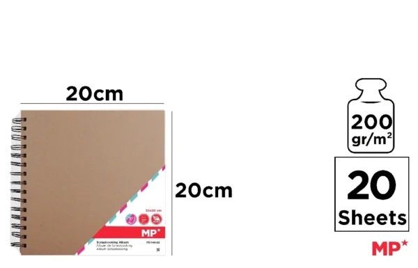 SCRAPBOOKING ÁLBUM 20 SHEETS 200 g/m².