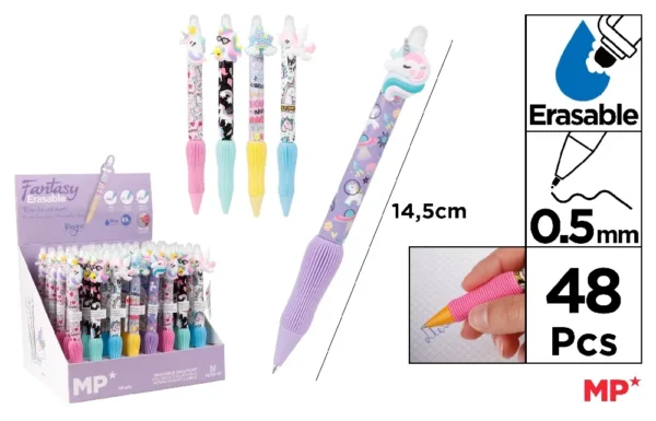 ERASABLE BALLPOINT PEN 0.5 mm DISPLAY.