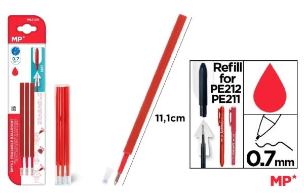 RED BORRABLE BALLOT REFILL 3 pcs.