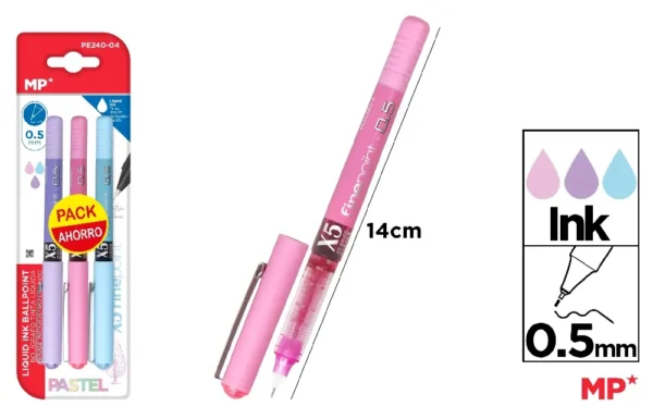 LIQUID INK NEEDLE POINT PEN 0.5 mm.