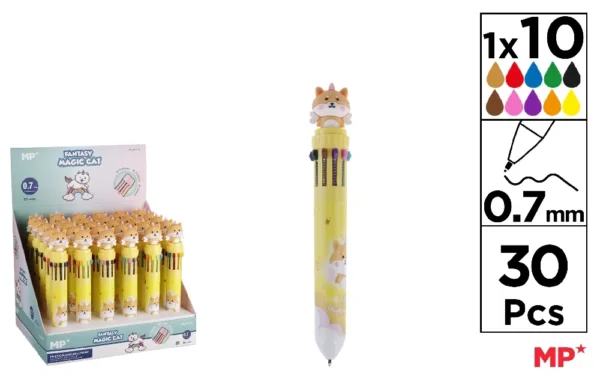 10-COLOUR FANTASY BALLPOINT PEN 0.7 mm.