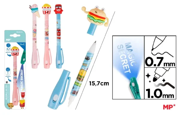 INVISIBLE INK PEN MAGIC SECRET 2 IN 1.