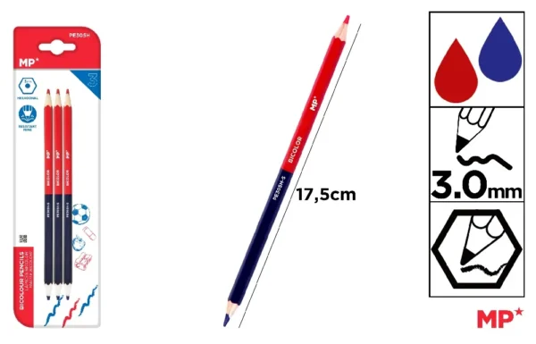 BI-COLOUR PENCIL,.