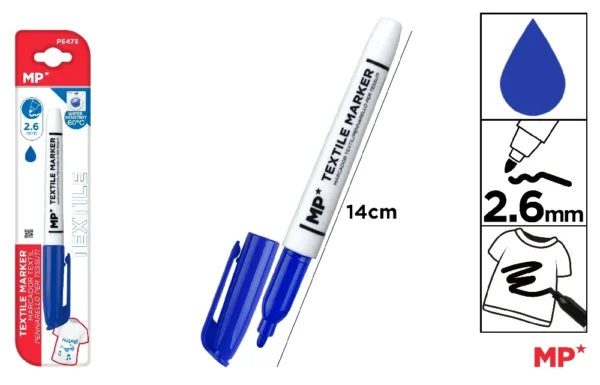 TEXTILE MARKER BULLET TIP 2.6 mm.