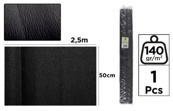 PAPER CREPE FLORIST 140 g 50 x 250 cm BL