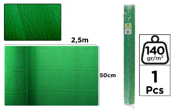 PAPER CREPE FLORIST 140 g 50 x 250 cm GR