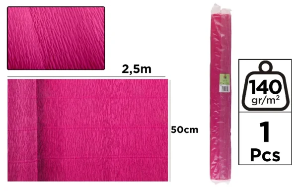 CREPE FLORIST PAPER 140 g 50 x 250 cm BL