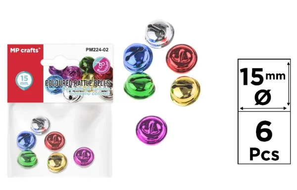 COLOURED RATTLE BELL.