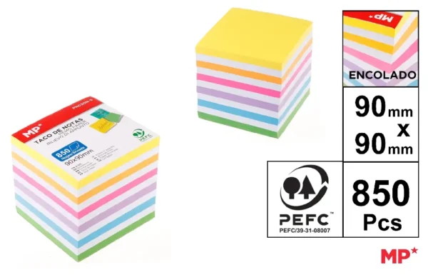 GUMMED MEMO PAPER NOTES.
