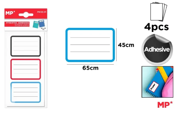 ADHESIVE LABELS TO CUSTOMIZE.