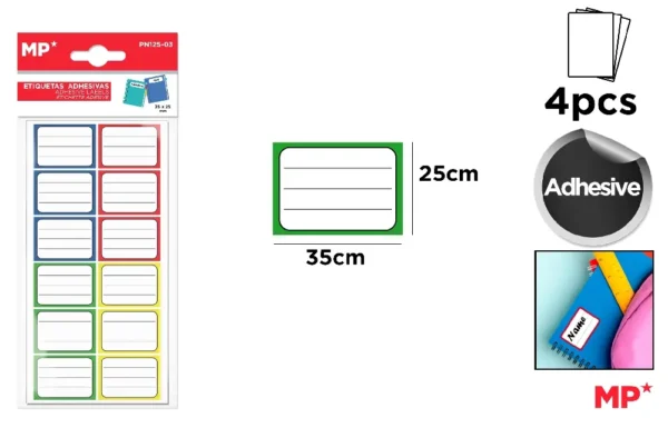 ADHESIVE LABELS TO CUSTOMIZE.