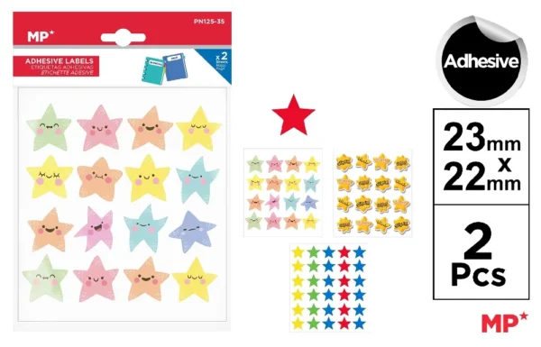 DECORATED ADHESIVES LABELS.