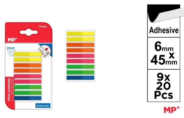 REPOSITIONABLE ADHESIVES INDEX PAGE MARK