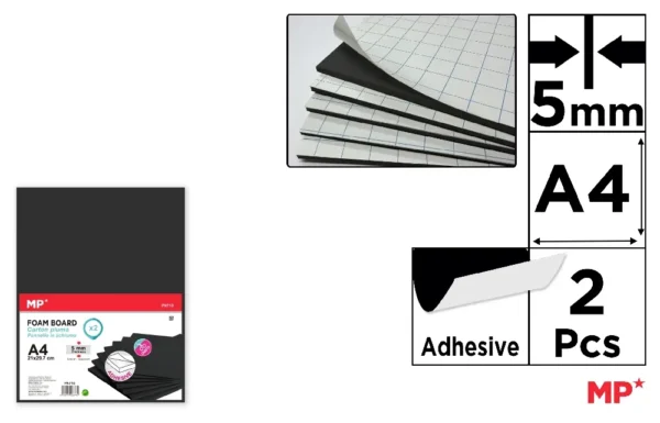 ADHESIVE FOAM BOARD A4 5 mm