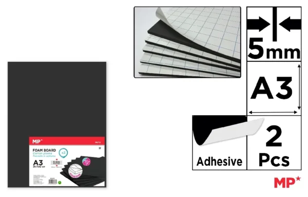 ADHESIVE FOAM BOARD A3 5 mm