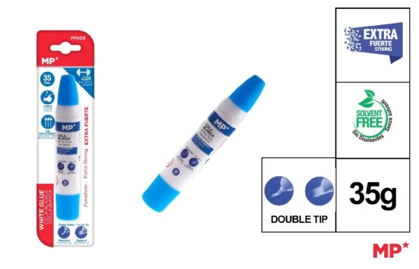 DOUBLE TIP EXTRA-STRONG WHITE GLUE 35 g