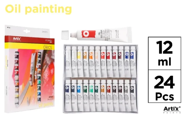 OIL PAINT SET 12 ml TUBES.