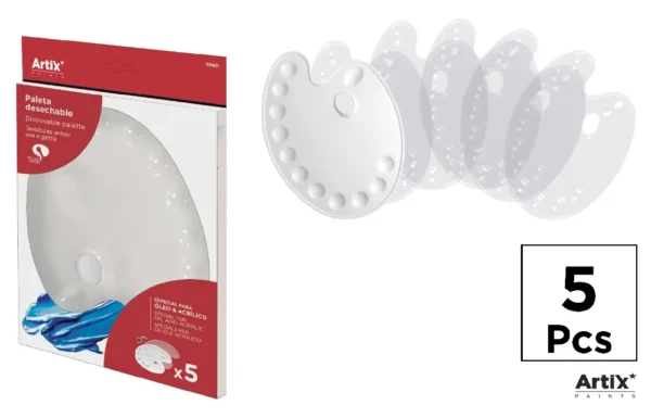 DISPOSABLE PLASTIC MIXING PALETTE