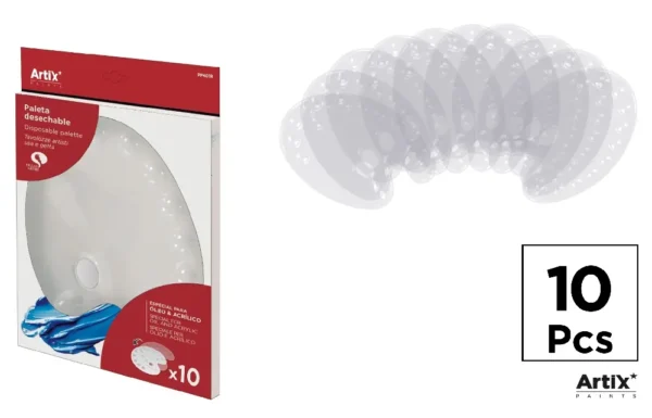 DISPOSABLE PLASTIC MIXING PALETTE