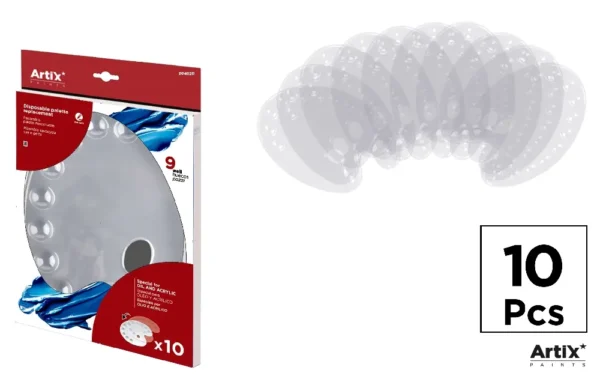 DISPOSABLE PLASTIC MIXING PALETTE