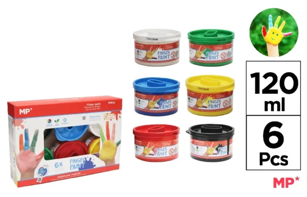 FINGER PAINTS 120 ml 6 COLOURS