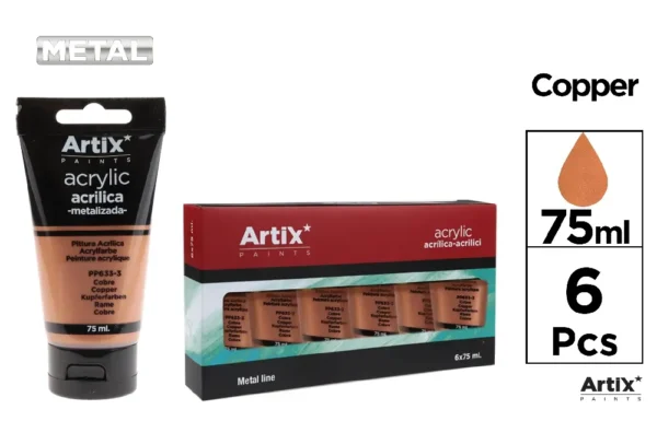 HIGH-DENSITY ACRYLIC PAINT METALLIC COLO