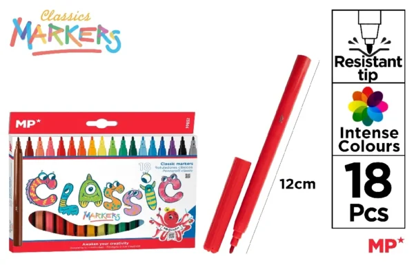 COLOUR FELT TIP MARKERS