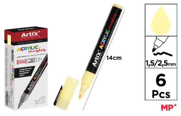 ACRYLIC MARKER LEMON YELLOW.