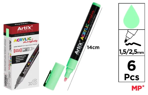 ACRYLIC MARKER APPLE GREEN.