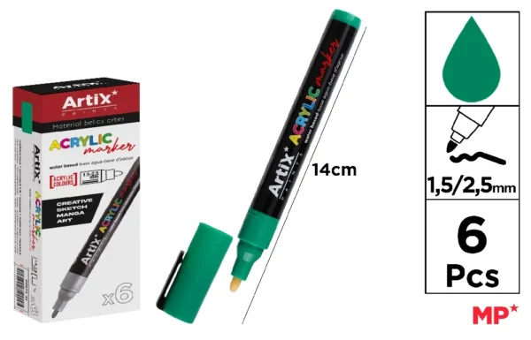 ACRYLIC MARKER GREEN.