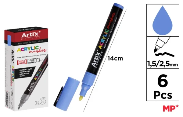 ACRYLIC MARKER BLUE.
