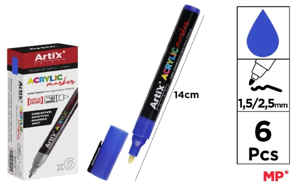 ACRYLIC MARKER COBALT.