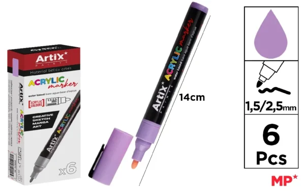ACRYLIC MARKER LAVENDER.