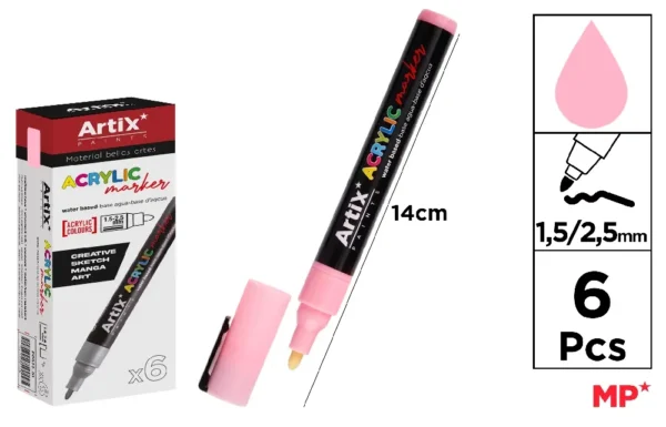 ACRYLIC MARKER LIGHT PINK.