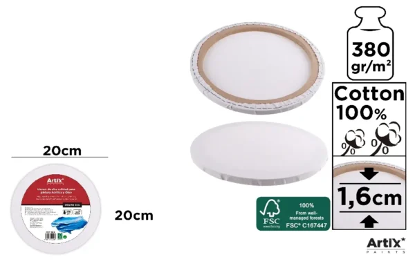 HIGH-QUALITY ROUND CANVAS.