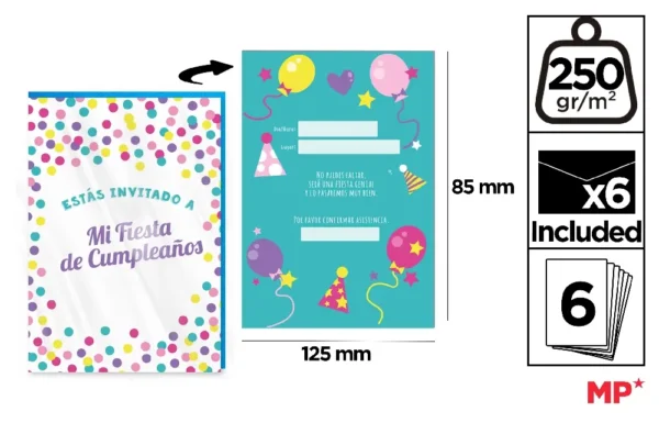 GREETING CARD / BIRTHDAY 8.5 x 12.5 cm