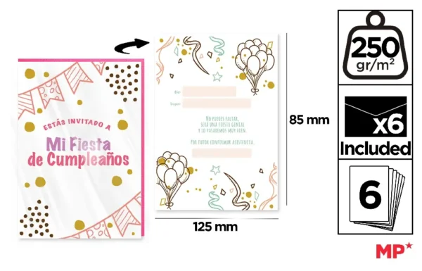 GREETING CARD / BIRTHDAY 8.5 x 12.5 cm