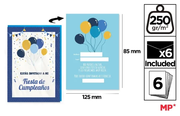 GREETING CARD / BIRTHDAY 8.5 x 12.5 cm