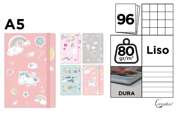 NOTEBOOK LINED COVER A5