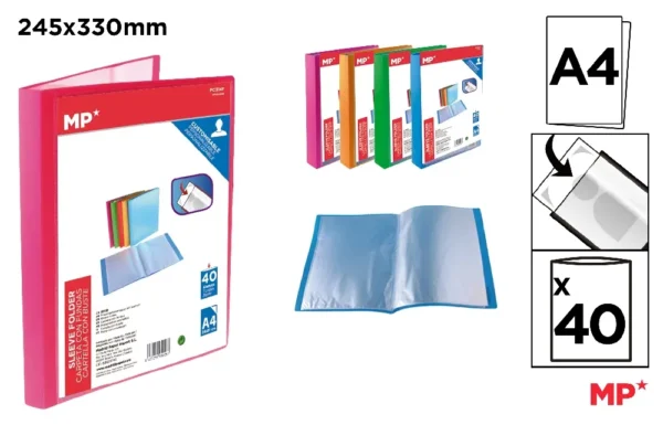 POLYPROPYLENE CUSTOMIZABLE DISPLAY BOOK.