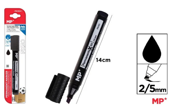 PERMANENT MARKER CHISEL TIP.