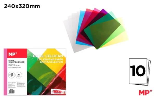 CELLOPHANE PAPER BLOCK 240 x 320 mm 10 S