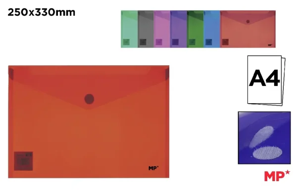 POLYPROPYLENE ENVELOPE FOLDER WITH EASY-