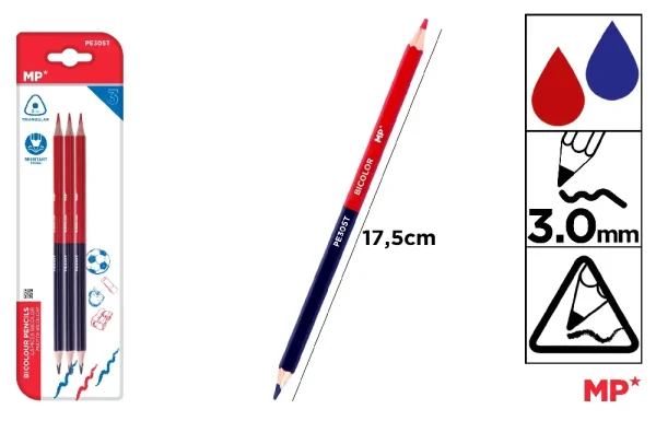 BI-COLOUR PENCIL,.