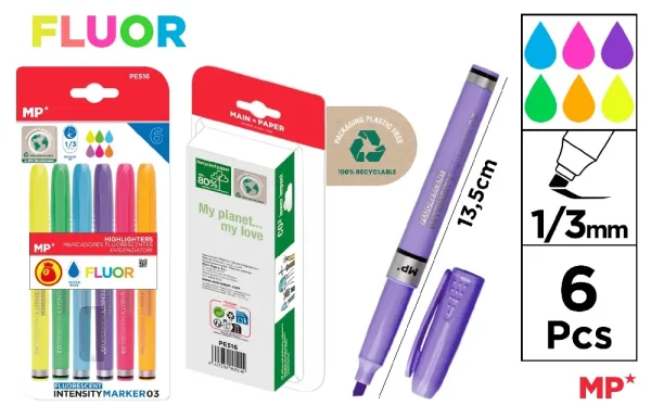 HIGHLIGHTER MARKER CHISEL TIP 1.0-3.0 mm