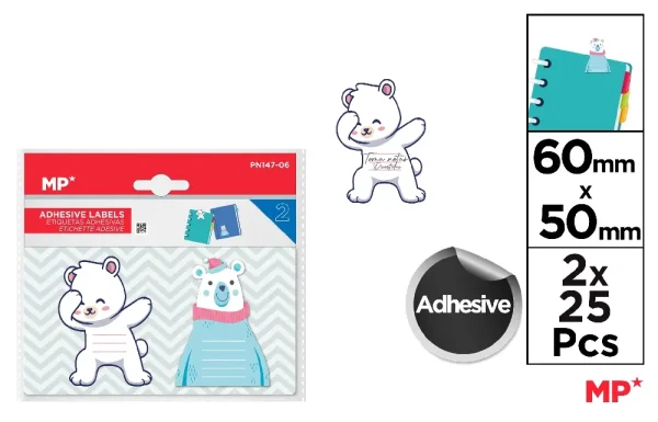 ADHESIVE LABELS.
