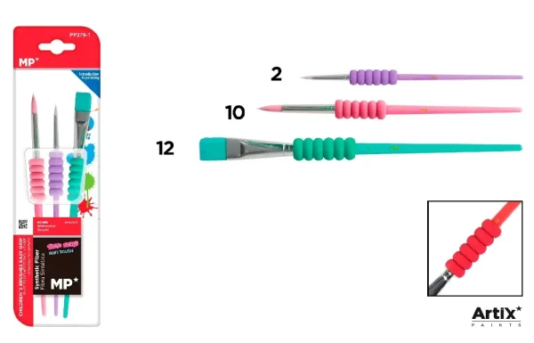 EASY GRIP SCHOOL PAINT BRUSH.