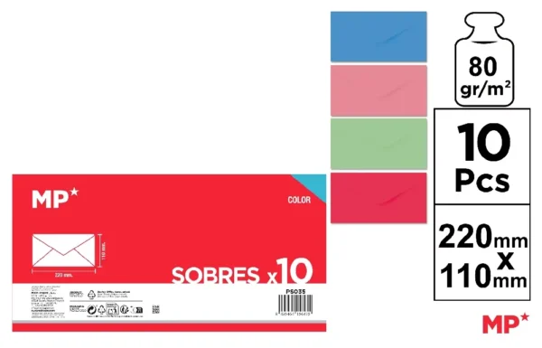PASTEL COLOR SELF-ADHESIVE DL ENVELOPES.