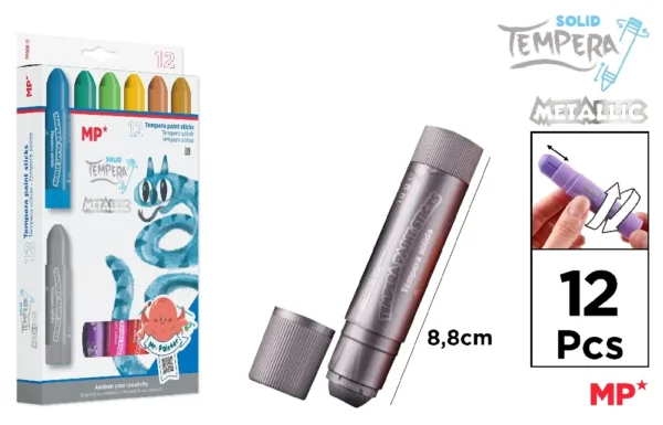 METALLIC COLOUR SOLID TÉMPERA STICK.