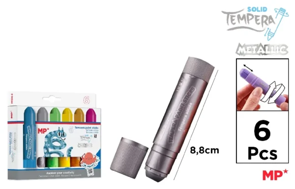 METALLIC COLOUR SOLID TÉMPERA STICK.